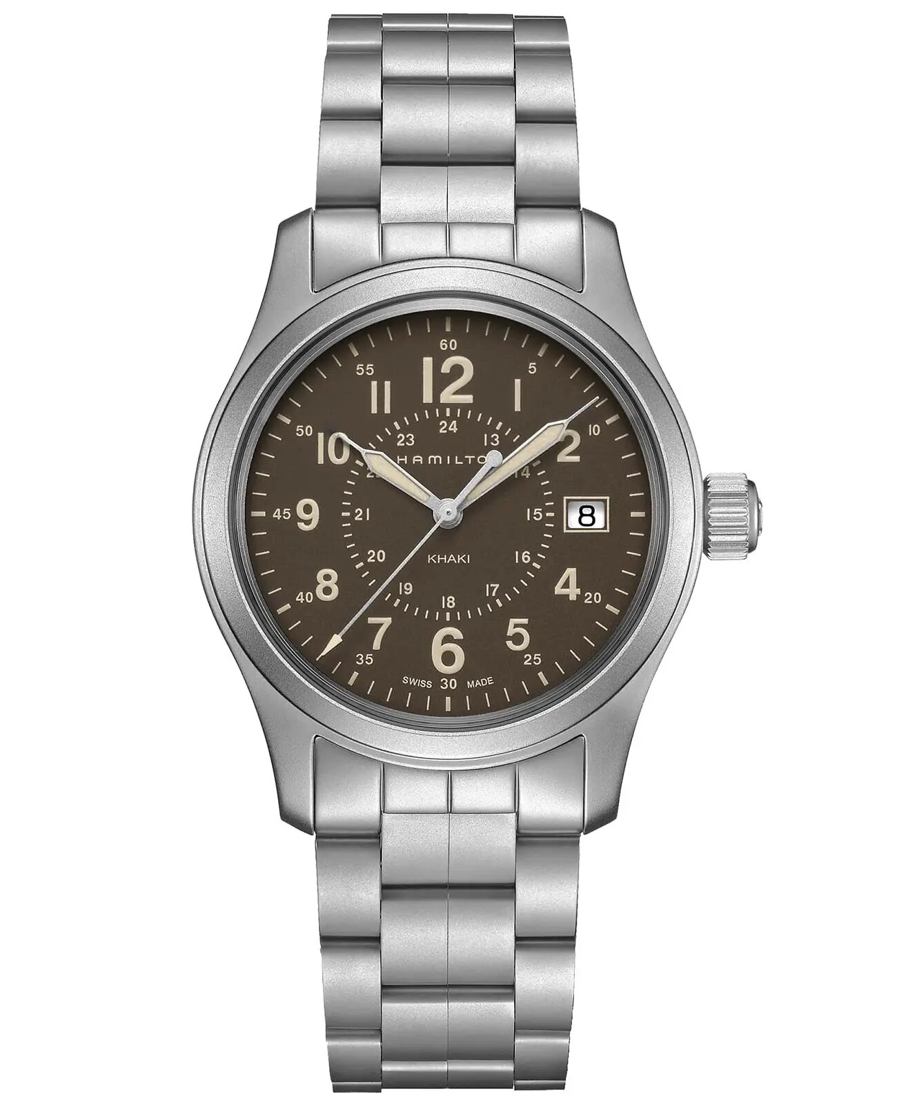 Наручные часы Hamilton Мужские швейцарские часы Hamilton Khaki Field Quartz H68201193 с гарантией 