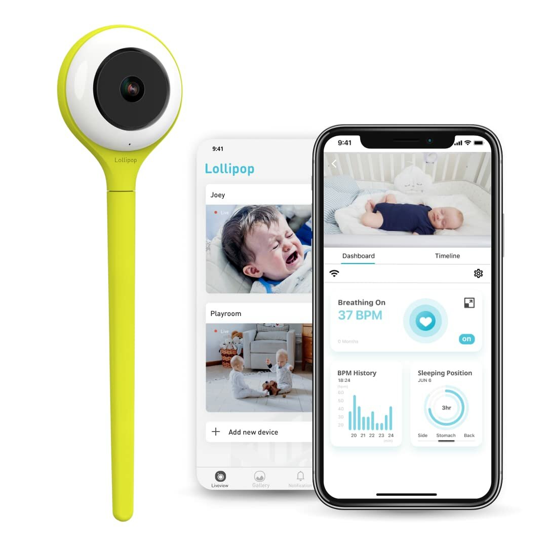 Видеоняня Lollipop Smart Baby Monitor, Зеленая