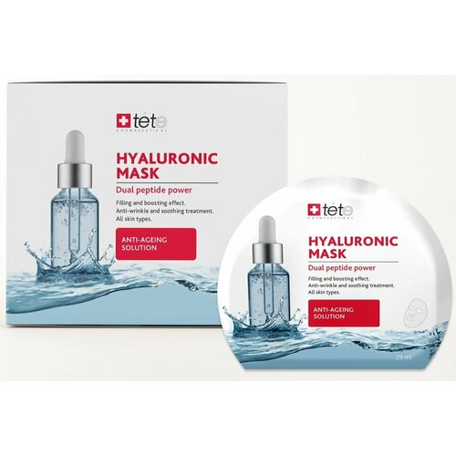 Маска тканевая TETe Cosmeceutical BOX Hyaluronic Mask  Anti-ageing solution”