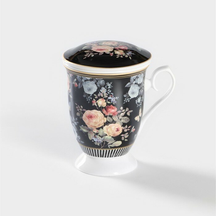 фото Кружка "Кобальт", с ситом из керамики, 300мл