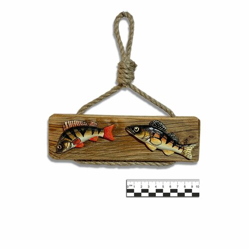Подвесная статуэтка окуня и судака исп.1м