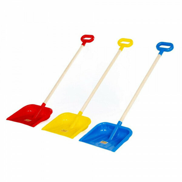 фото Снеговая лопата № 25 деревянный черенок с ручкой длина 84,4 см, Полесье (в ассортименте)