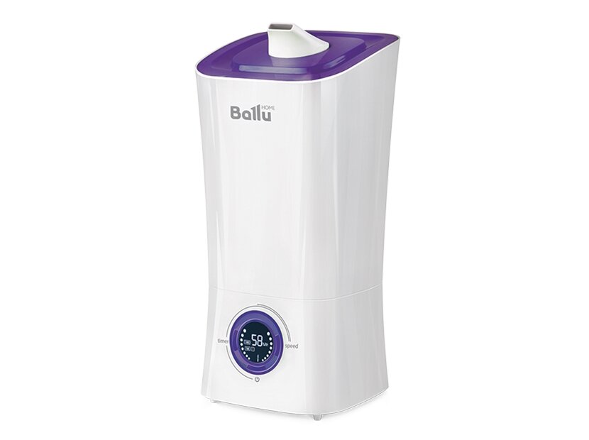 Увлажнитель воздуха Ballu UHB-205 (160х348х160) ультразвуковой, белый/фиолетовый, до 40м2