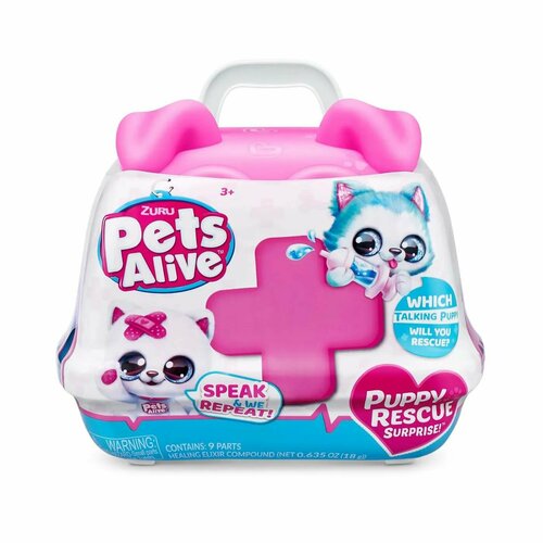 Игрушка Pets Alive Puppy Rescue в непрозрачной упаковке (Сюрприз) 9540 игровой набор zuru pets alive puppy rescue surprise 9540 2 дет