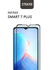 Защитное стекло для Infinix Smart 7 Plus с черной рамкой, стеклов...