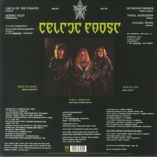 celtic frost celtic frost into the pandemonium 180 gr colour 2 lp Celtic Frost Виниловая пластинка Celtic Frost Emperor’s Return