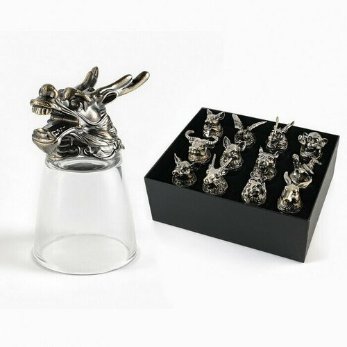 Набор стопок-перевертышей Лучшему мужчине на 12 персон стопка 30 мл 3790₽