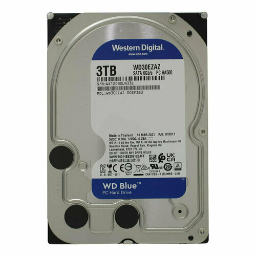 Жесткий диск WD Blue 35 3TB SATA 256MB 5400rpm WD30EZAZ 1391217 1647000₽