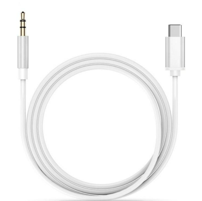 Кабель Type-C на 3.5 AUX Audio/Провод для телефона, планшета/Подходит для Android, iPhone 15/Кабель 1 метр/Белый — фото 1