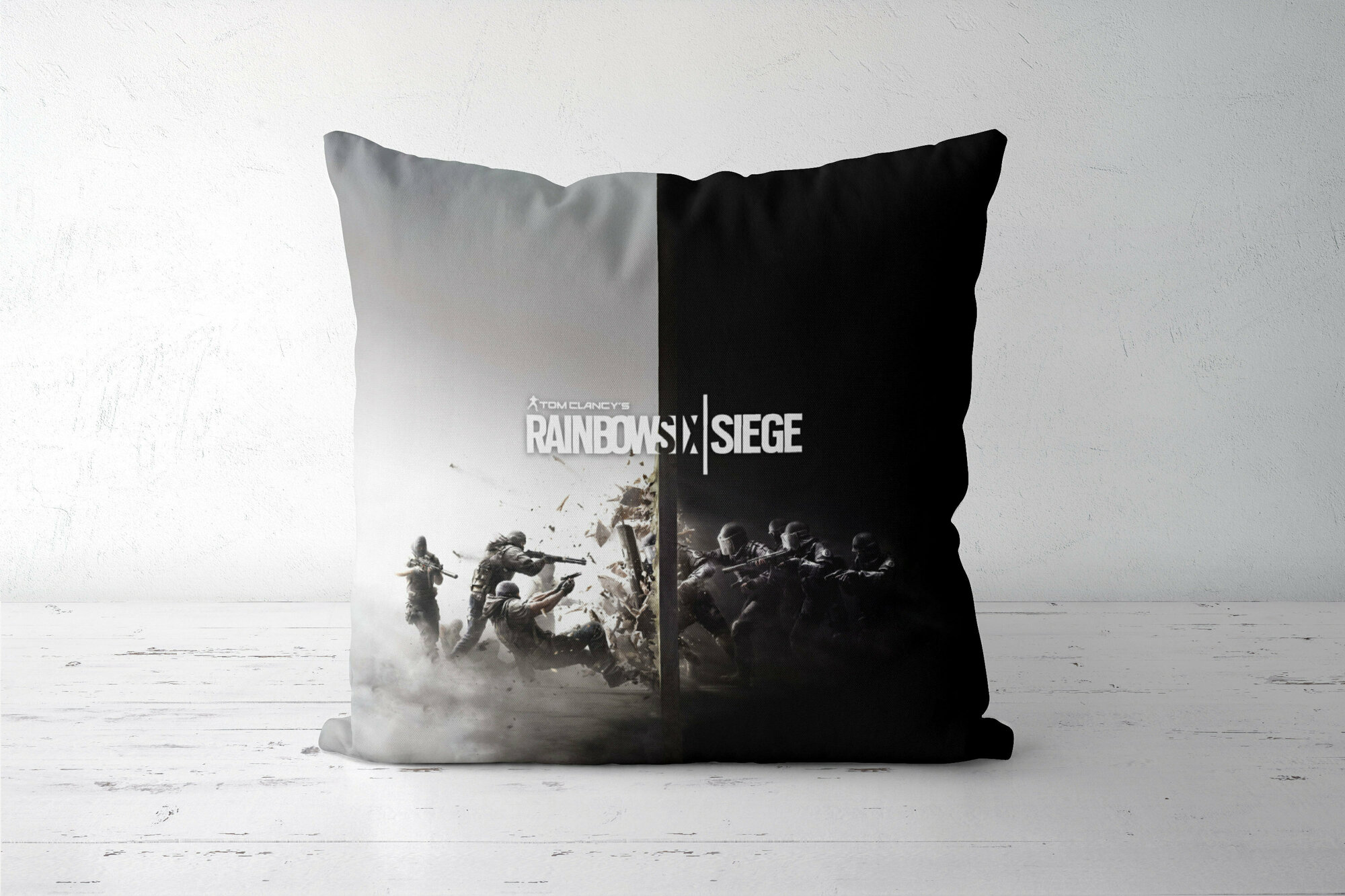 Подушка декоративная 45х45см / Геймерам / Rainbow Six Siege / Tom Clancys Rainbow Six Siege