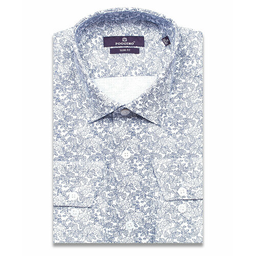 фото Рубашка poggino, размер xxl (45-46 cm.), синий