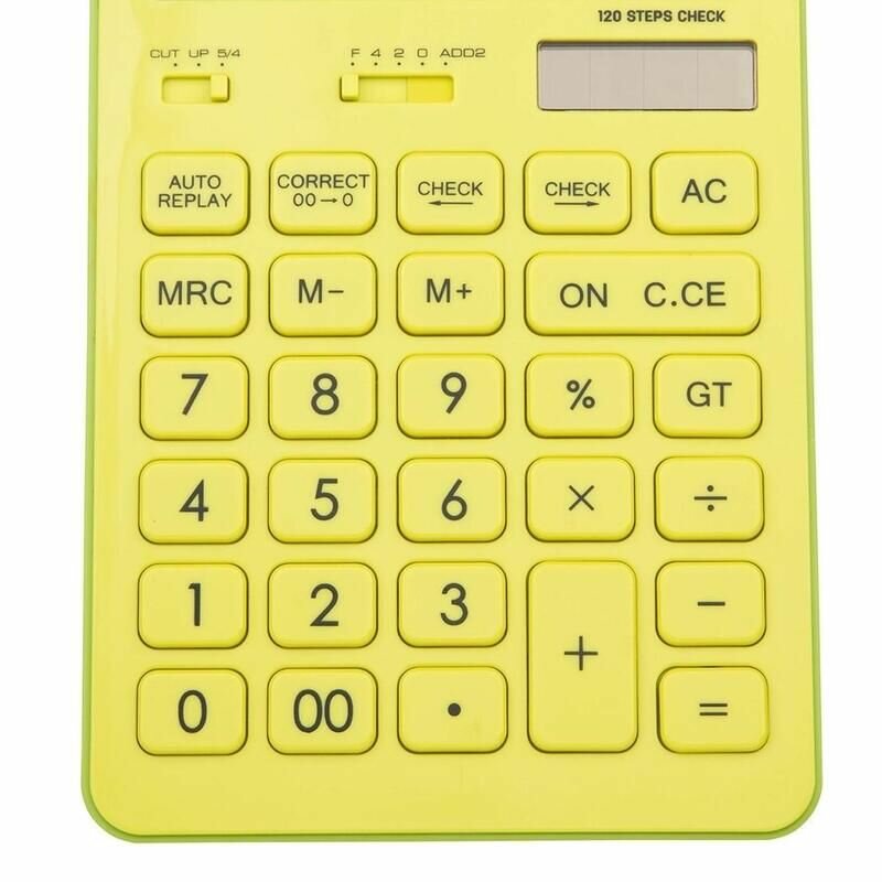 Deli Калькулятор настольный Touch EM01551 желтый 12-разр