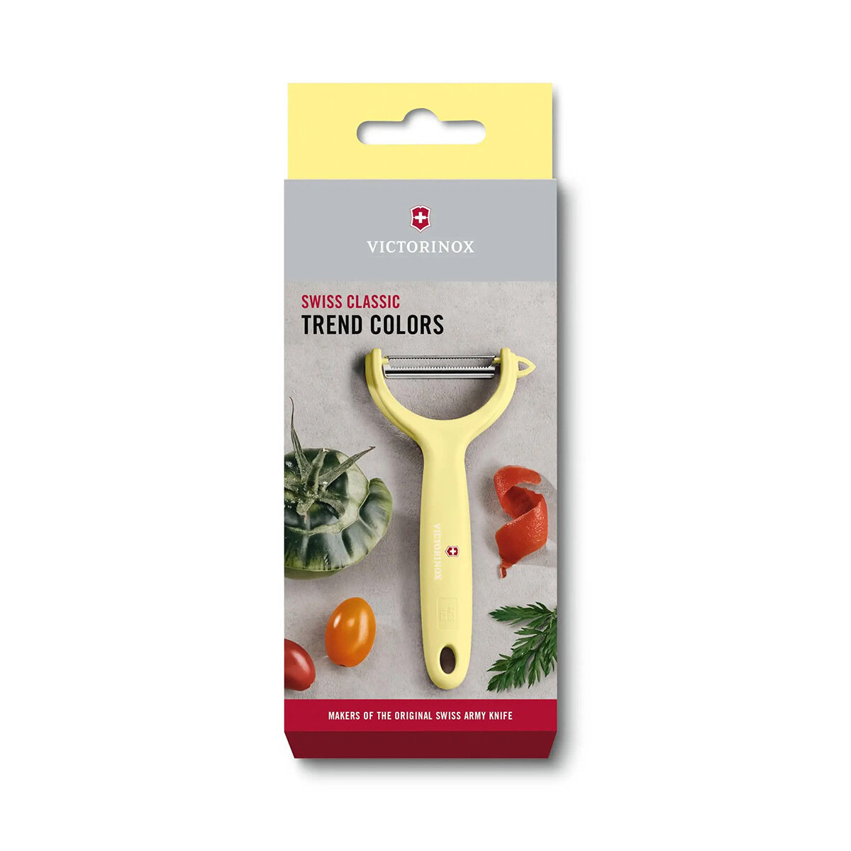 Кухонные ножи Victorinox Нож для чистки томатов и киви VICTORINOX, двусторонее зубчатое лезвие, светло-жёлтая рукоять Victorinox MR-7.6079.82