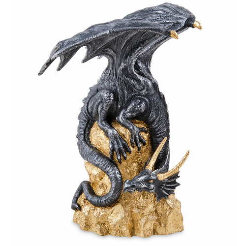 Статуэтка Власть дракона черный, черный, золотистый, комбинированный
