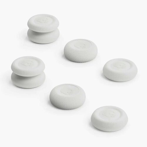 Накладки на стики для геймпадов Sony PlayStation 45 Nintendo Switch Pro комплект из 6 штук цвет Белый 79300₽