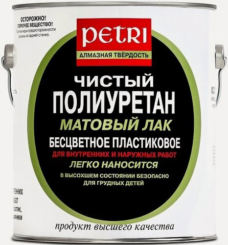 Изображение товара Лак Паркетный, Полиуретановый 0.946л Petri Dimond Hard Матовый / Петри Даймонд Хард.*