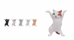 Фото Декоративные фигурки-подставки танцующие кошки (комплект 5 разных окрасов)