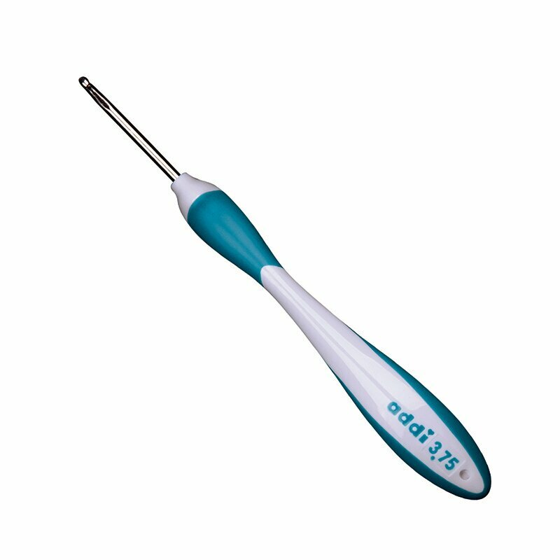 Крючок вязальный с эргономичной пластиковой ручкой addiSwing Maxi №3.75 17 см 141-7/3.75-17