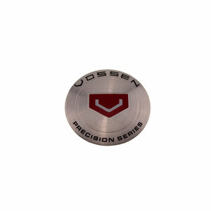 Алюминиевая эмблема на колпак диска Vossen серебро 56 мм.