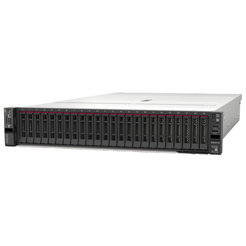 Сервер Lenovo ThinkSystem SR650 V2 Rack 2U, Xeon 4310 12C(2.1GHz/18MB Cache/120W),1x32GB/3200MHz/2Rx4/RDIMM, 8 SAS/SATA SFF(upto24), SR9350-8i