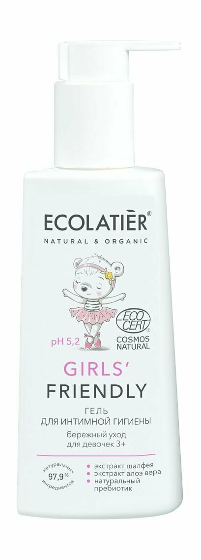 фото Детский гель для интимной гигиены Ecolatier Гель для интимной гигиены Girls' Friendly 3+
