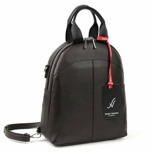 фото Рюкзак sergio valentini, фактура матовая, коричневый