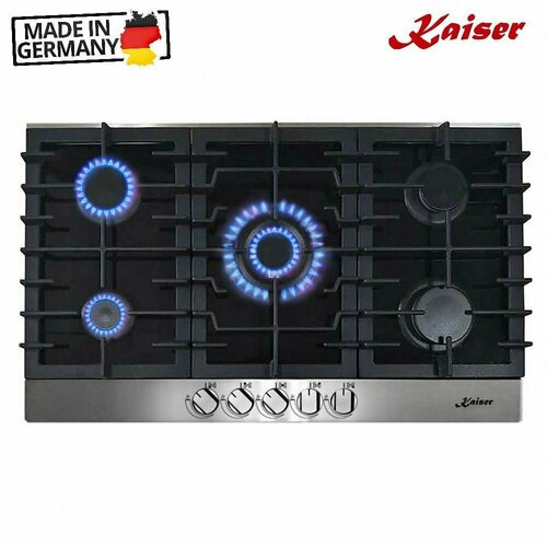 Газовая варочная панель 86х52 см Kaiser Black Glass KCG 9386 Turbo 6739900₽