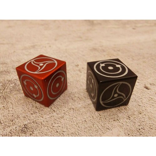 Игральные кости Sharingan Dice/ Дайсы из металла, игральные кубики для DnD? Дизайнерские кости 16*16 мм. для настольных и ролевых игр металлические инструменты лазерная гравировка оборудование для маркировки с чпу неметаллическая лазерная гравировка оборудование для