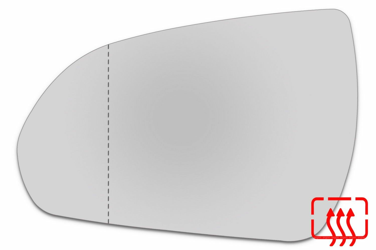 Зеркальный элемент левый HYUNDAI Solaris II (17- ) асферика нейтральный с обогревом