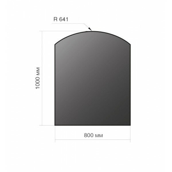 фото Лист напольный Везувий, 2мм, черный 1000*800*2 R641