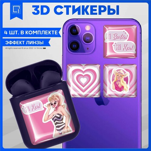 3D Наклейки на телефон Barbie Барби