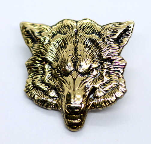 "Волк" значок из бронзы