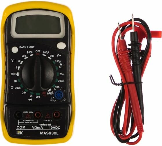 Мультиметр цифровой Master MAS830L IEK
