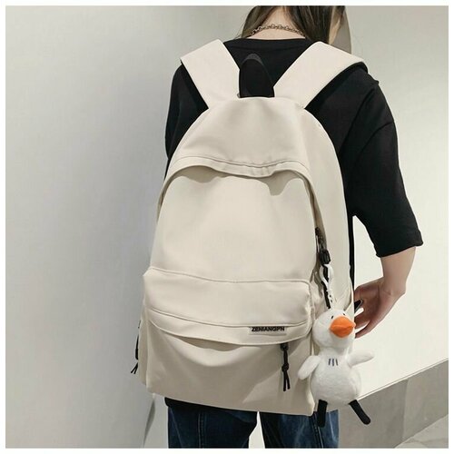 фото Рюкзак женский, рюкзак городской легкий белый для девочек детский спортивный для ноутбука jonbag