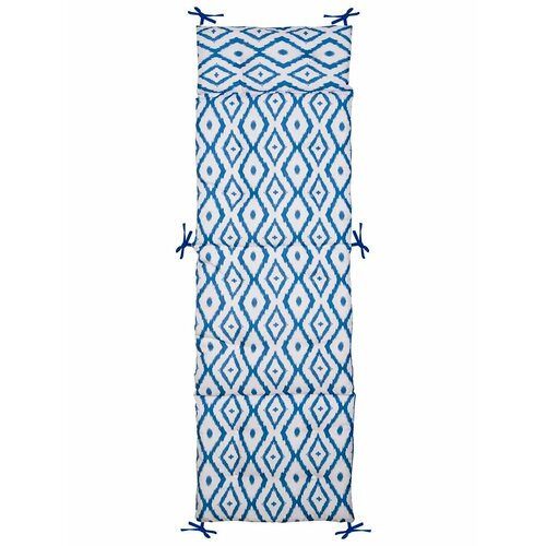 Подушка для садовой мебели 180x55 см цвет сине-белый подушка для садовой мебели 180x55 см цвет разноцветный