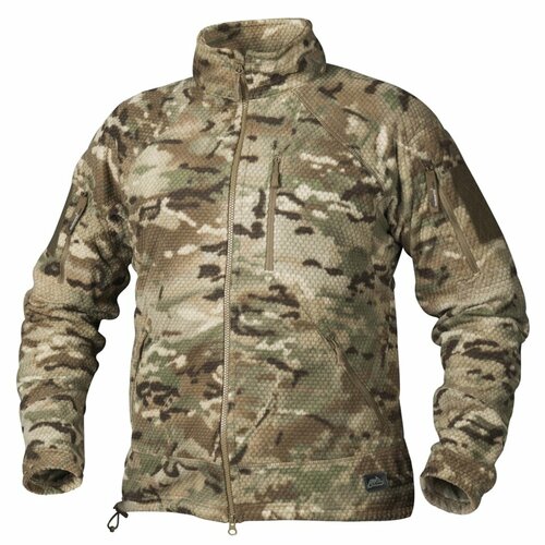 Кофта Helikon-Tex Alpha Tactical grid fleece camogrom [L / ] флисовая кофта alpha tactical цвет olive green l regular helikon tex