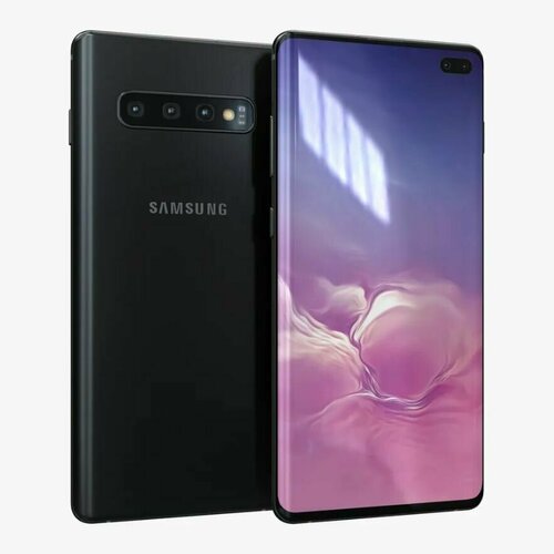 Samsung S10+ черный 6.4 изогнутый экран 8+128G