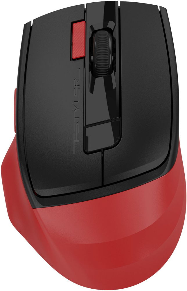 Мышь A4TECH Fstyler FG45CS Air, оптическая, беспроводная, USB, красный и черный [fg45cs air usb (sports red)]