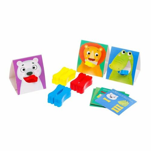Развивающий набор «Накорми зверюшек», в пакете игровой набор накорми зайку с набором карточек