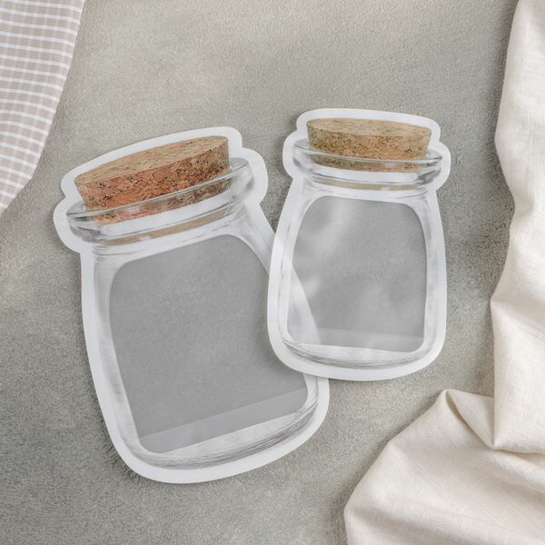 фото Набор пакетов для хранения сыпучих продуктов, застёжка zip-lock, 2 шт, 15.5x10 см, 19.6x12.6 см