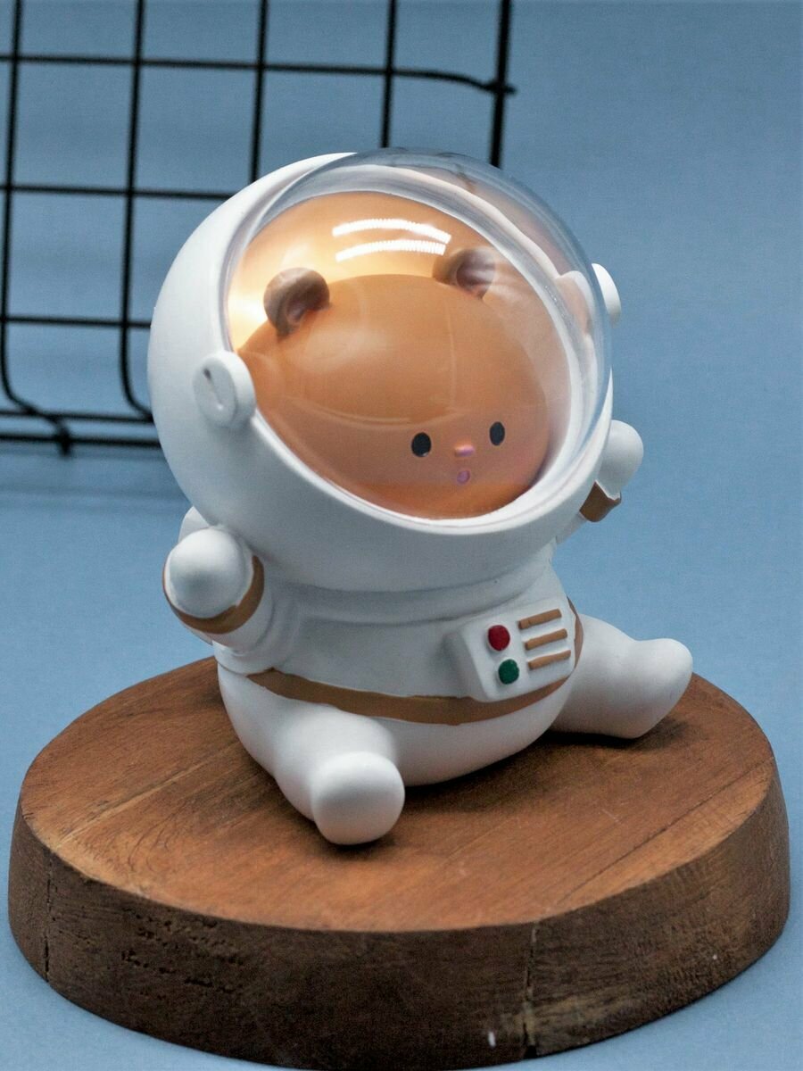 Ночник, светильник детский Hamster space suit white - фотография № 1