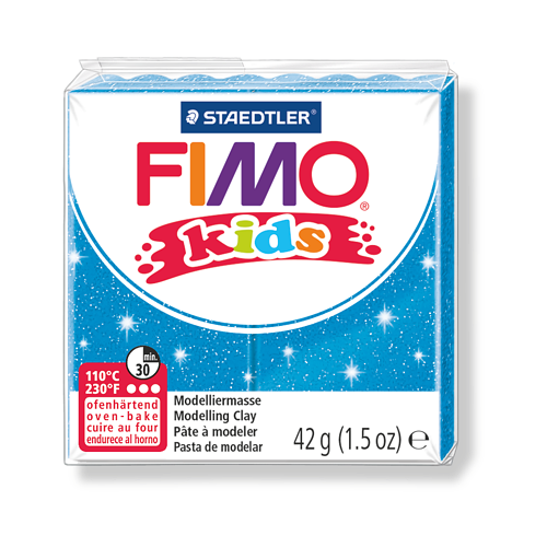 Полимерная глина для детей FIMO kids 312 (блестящий синий) 42г