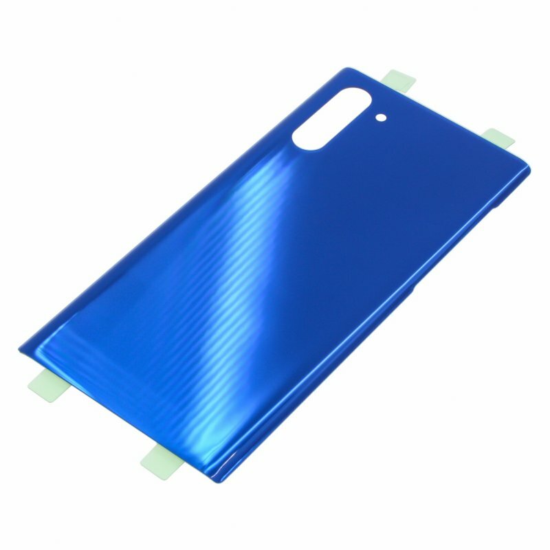 Задняя крышка для Samsung N970 Galaxy Note 10 серебро с синим AAA