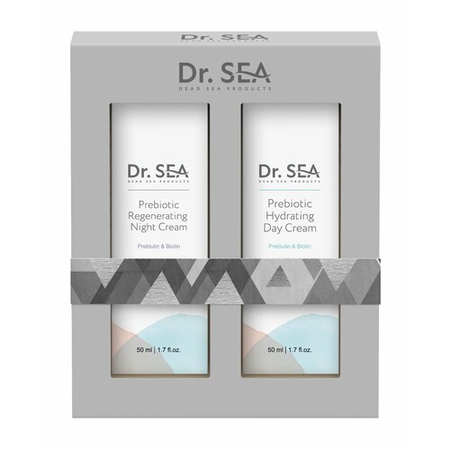 DR.SEA Подарочный набор Prebiullin & biotin poweful action (2 элемента) увлажняющий крем для жирной кожи skinphoria light hydrating cream 50 мл