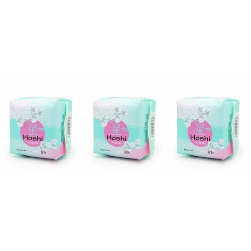 Hoshi Прокладки ежедневные Anion Panty Liner, 20 шт в уп, 3 уп