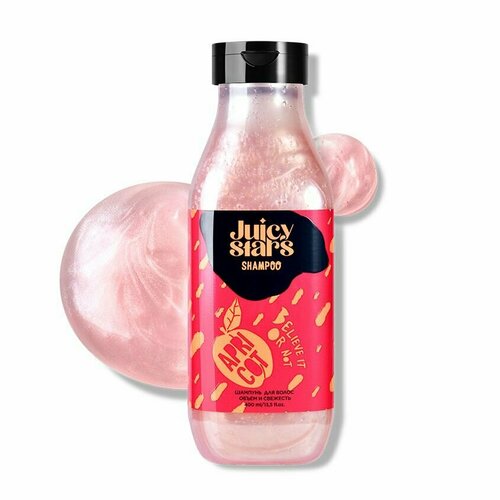 JUICY STARS Шампунь для волос объем и свежесть абрикос крышеснос BELIEVE IT OR NOT APRICOT 327₽