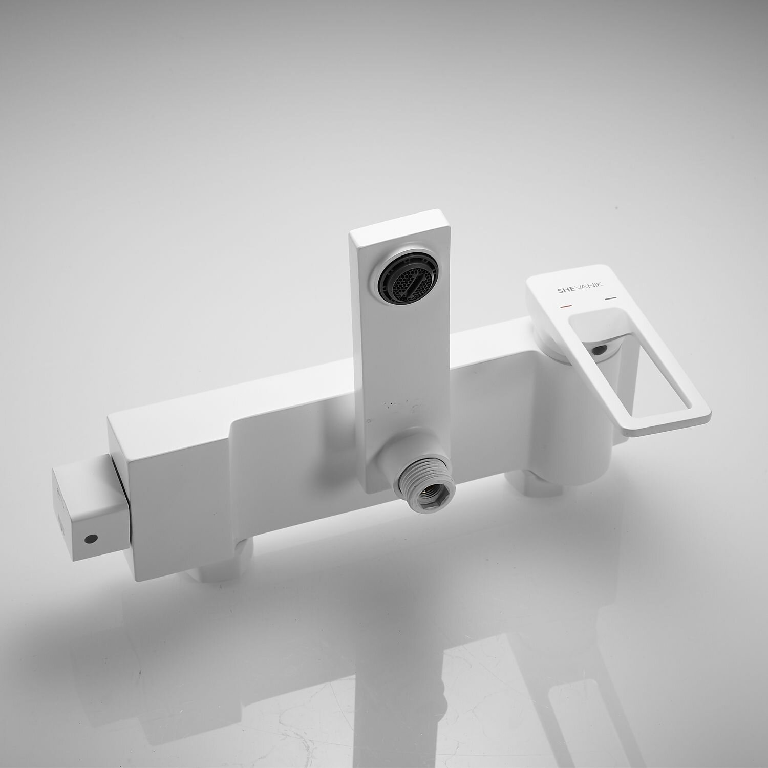 Душевая система Shevanik S6836C, однорычажная, тропический душ, белый — фото 1