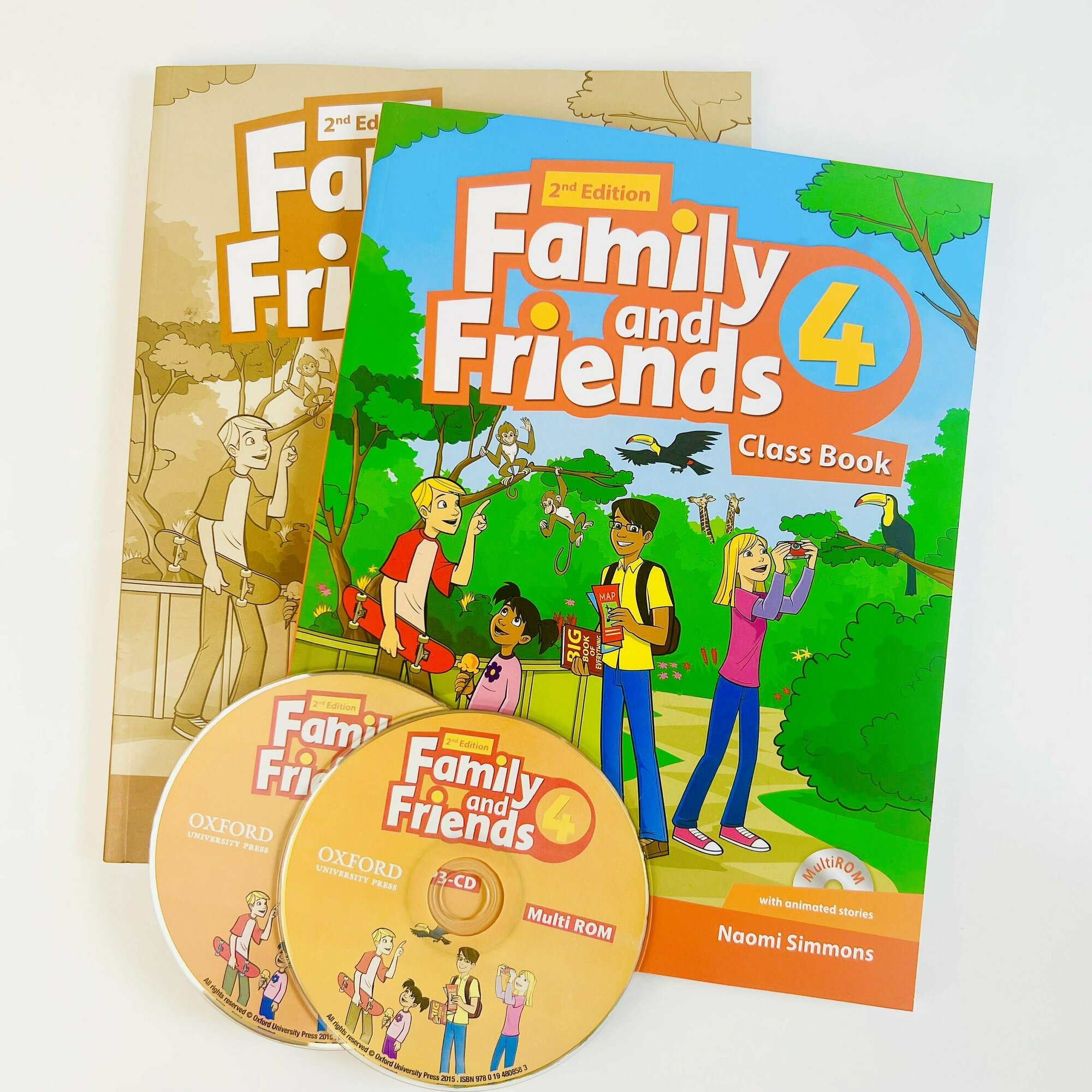 Family and Friends 4. полный комплект: Учебник+Тетрадь + CD диск