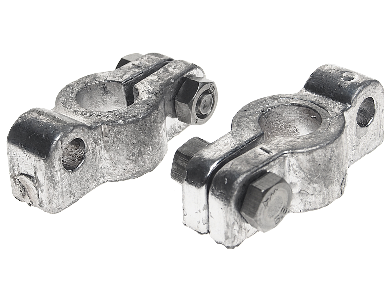 фото Клемма АКБ комплект свинцовая с зажимом усиленная для грузовых автомобилей