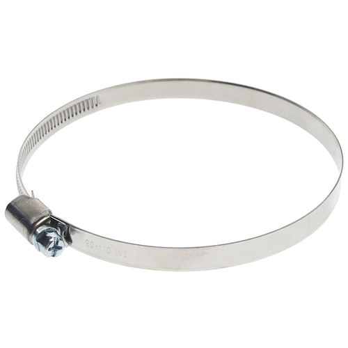 Хомут ленточный 090-110мм (9мм) червячный нержавеющая сталь KVP